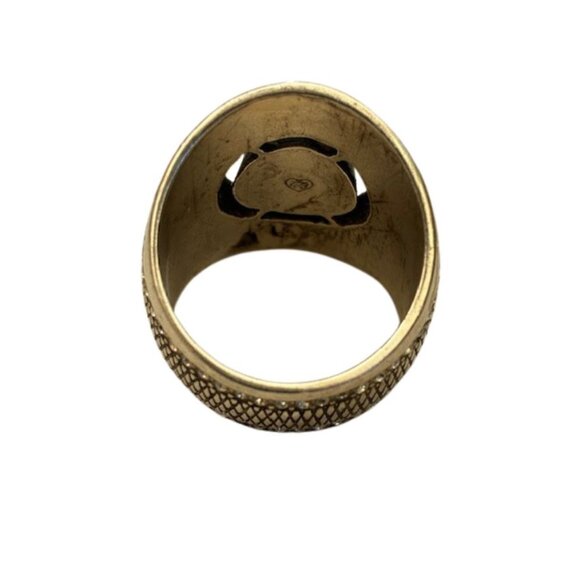 Brighton Love Padlock Cigar Band Ring Retired - Picture 9 of 10